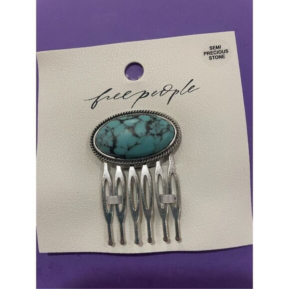 NWT Free People Joan Comb Turquoise - Picture 2 of 4